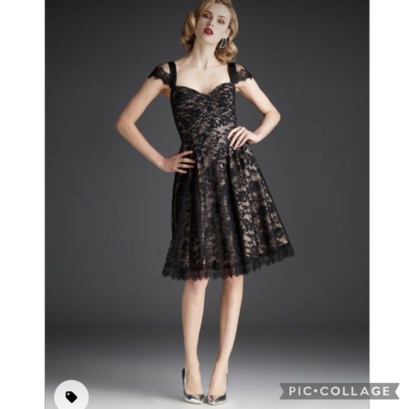 Mignon sweetheart Bodice lace cut out dress